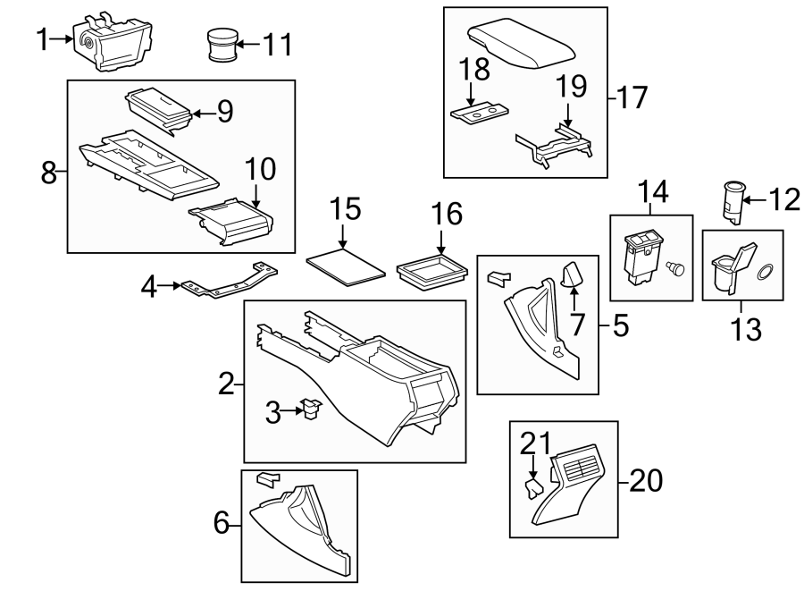 7410202140 - Toyota Ashtray. Ash Tray. Box SUB - Assembly, Ash